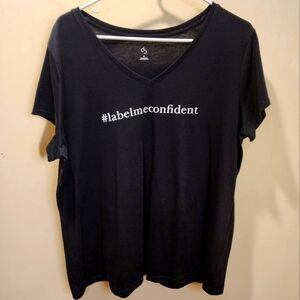 Cb black #lebelmeconfident women's cotton short Sleeves tshir size XL